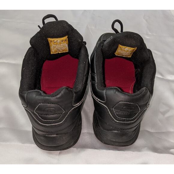Skechers Work Mens Relaxed Fit Felton Altair Sneaker 77032-BLK Black Size 11 - Picture 5 of 10